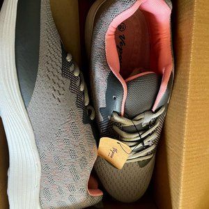 Vepose Womens Gray Running Shoes